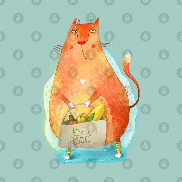 Eco Cat - Vegan Cat by MysticMagpie