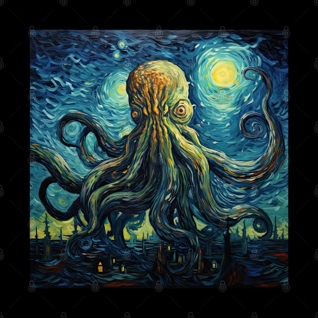 Cthulhu by Van Gogh by obstinator