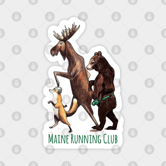 Maine Running Club Magnet by Hambone Picklebottom