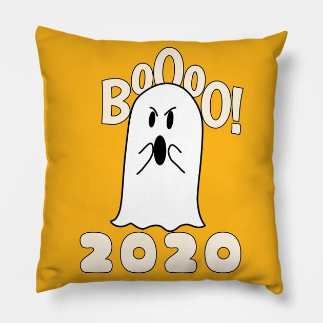 Booo! 2020 Halloween Pillow by JuanaBe