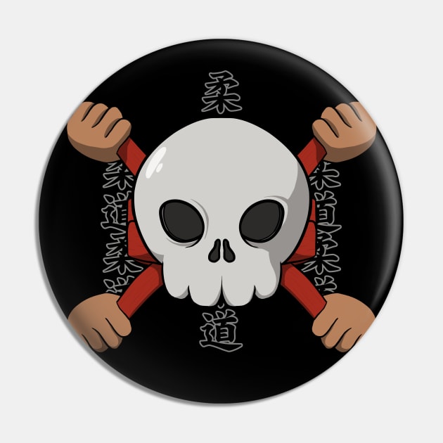 Judo crew Jolly Roger pirate flag (no caption) Pin by RampArt