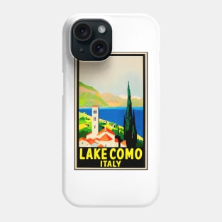 Lake Como Italy Vintage Travel Phone Case