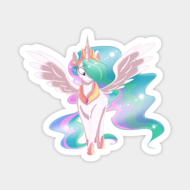 Celestia Magnet by shadowllamacorn