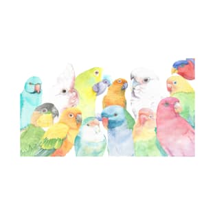 Special 2022 - parrots watercolor portrait T-Shirt