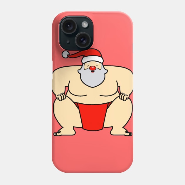 Sumo Santa Claus Phone Case by LuisP96