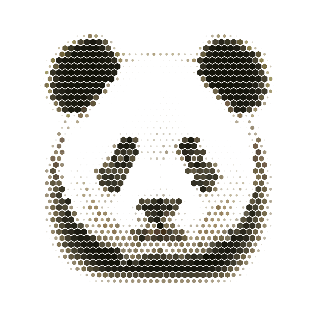 Geometric Animal Panda by Rebus28