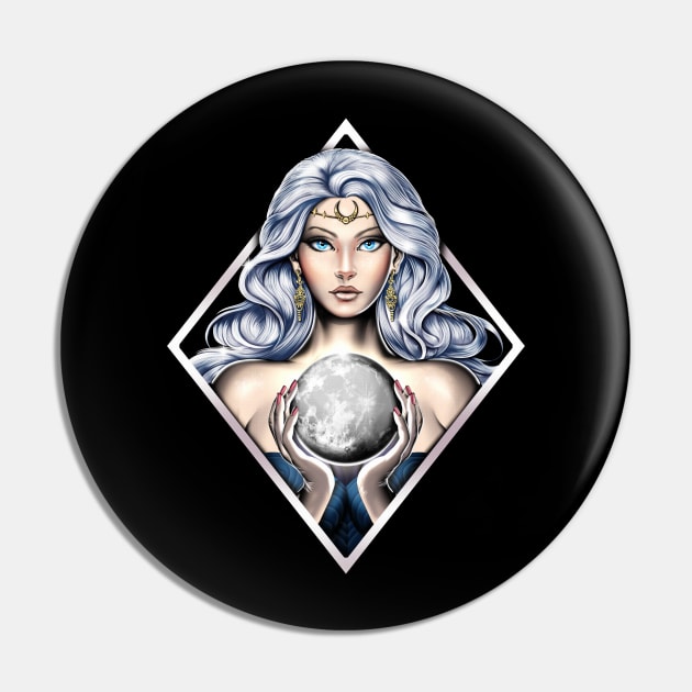 Greek Moon Goddess Nyx Pin by underheaven