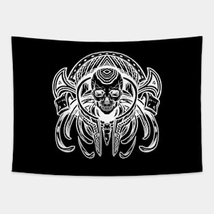 Gothic Shaman (white lines) Tapestry