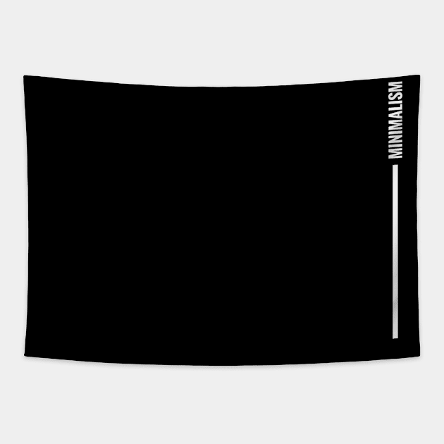 Minimalism design by Minimal DM (Vertical white version) Tapestry by Minimal DM