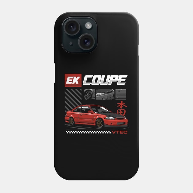 Civic EK Coupe Phone Case by squealtires