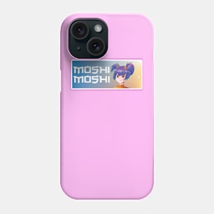 Anime moshi moshi hello cute girl weeb words japanese Phone Case