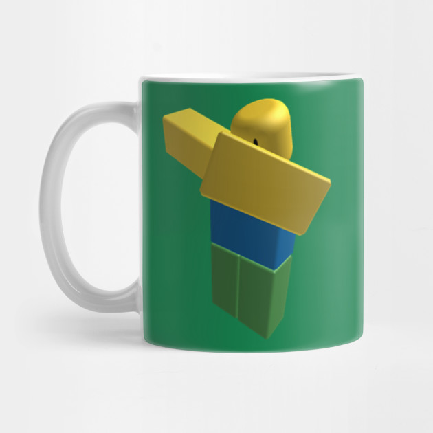 Roblox Noob Dabbing Roblox Game Mug Teepublic - roblox dabbing mug