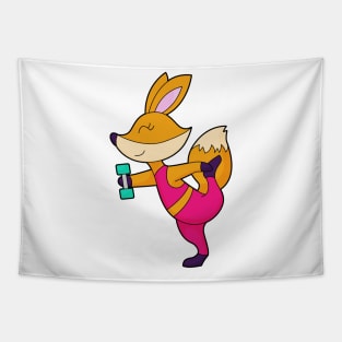 Fox Fitness Dumbbell Tapestry