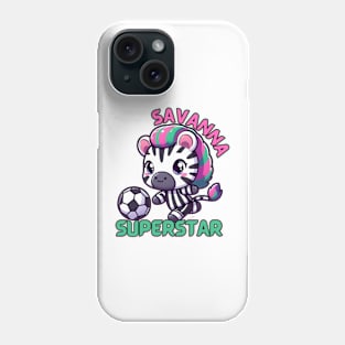 Football player Zebra Phone Case