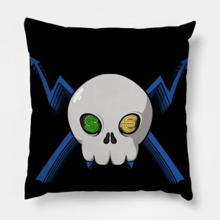 Brokers crew Jolly Roger pirate flag (no caption) Pillow