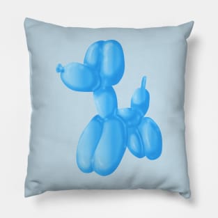 Blue Poodle Pillow