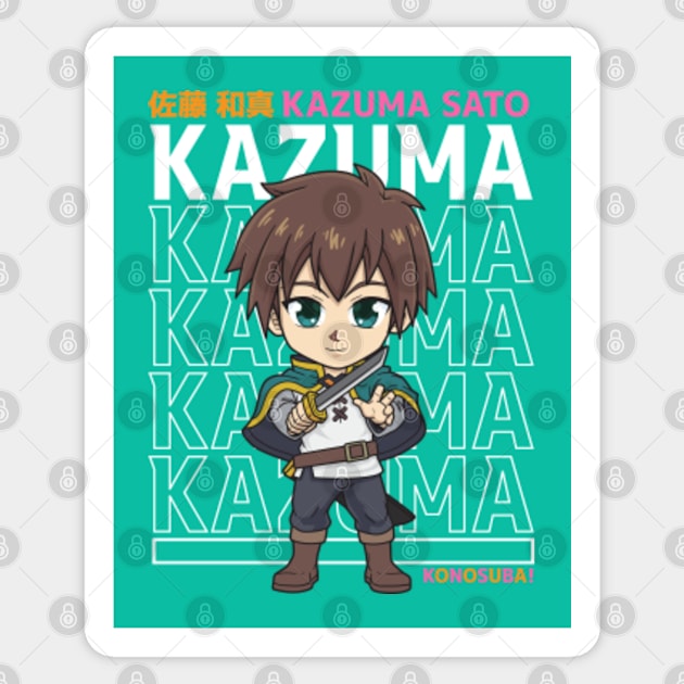 Chibi Kazuma - Konosuba - Konosuba - Sticker