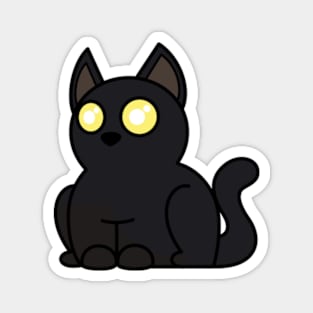 Plump Cat Black Magnet