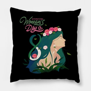 International Women's Day 2023, Embrace Equity Happy Women's Day Pillow