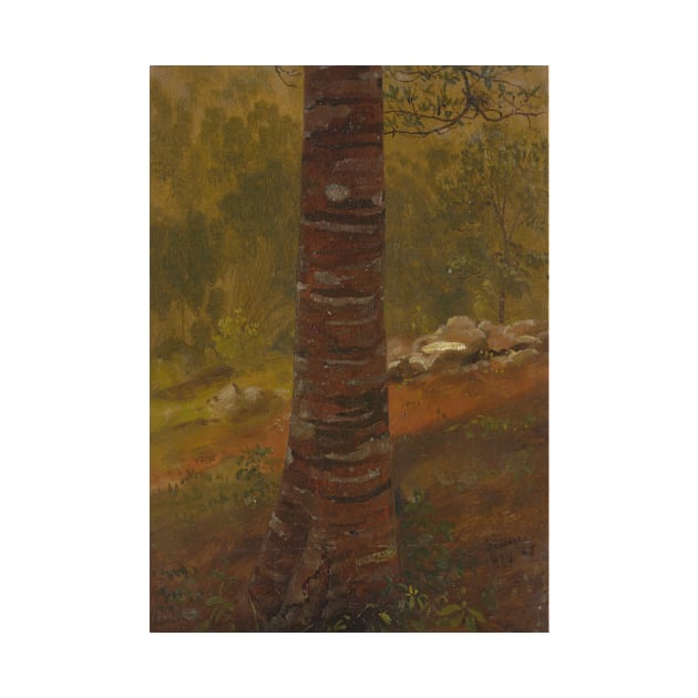 Tree Trunk by Frederic Edwin Church by Classic Art Stall