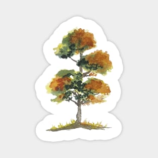 Tall Autumn Tree Magnet