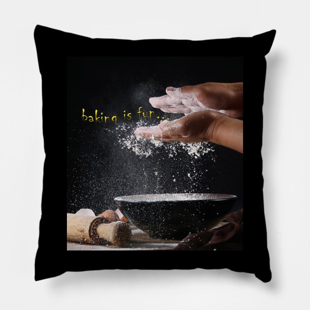 Flour explosion Pillow by threadloop