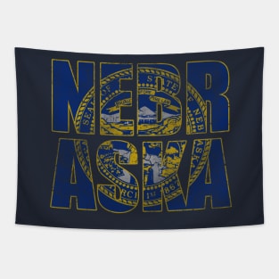 Patriotic State Flag of Nebraska Stack Tapestry