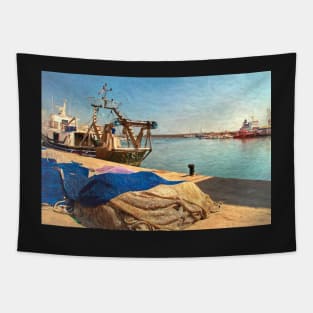 The Quayside at Garrucha Tapestry