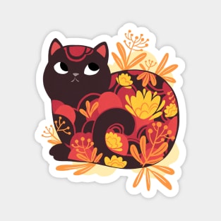 Flower Cat 2 Magnet