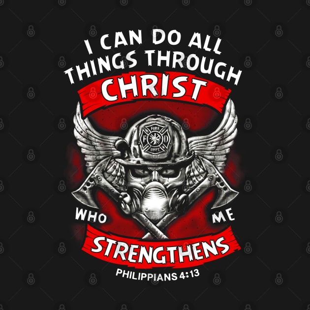 Christ, i can do all things through christ by heart teeshirt