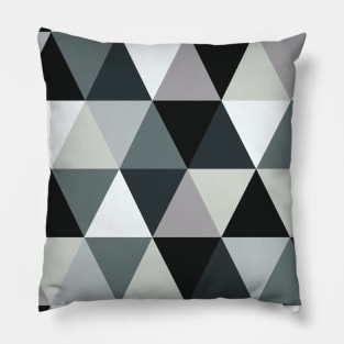 Black and Grey Geometric Pillow