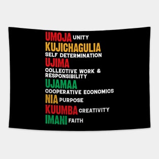 The Principles of Kwanzaa Tapestry