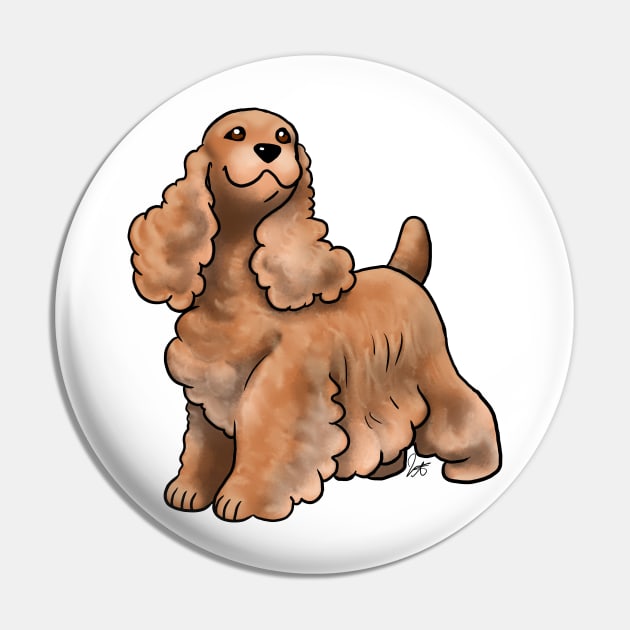 Dog - Cocker Spaniel - Red Golden Pin by Jen's Dogs Custom Gifts and Designs