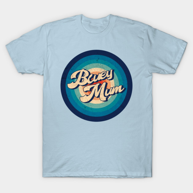 Disover Bluey Mum - VINTAGE CIRCLE - Vintage Circle - T-Shirt