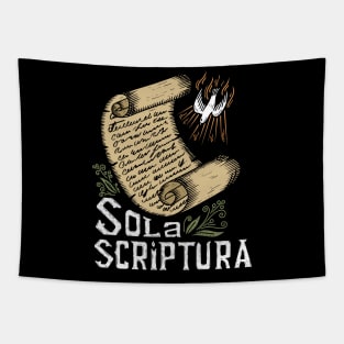 sola scriptura, by scripture alone - 2 timothy 3:16 Tapestry