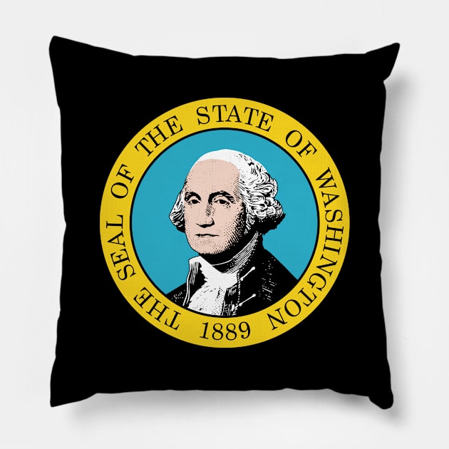 Seal of Washington Pillow by Flags of the World