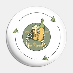 Drinking on Repeat Pin