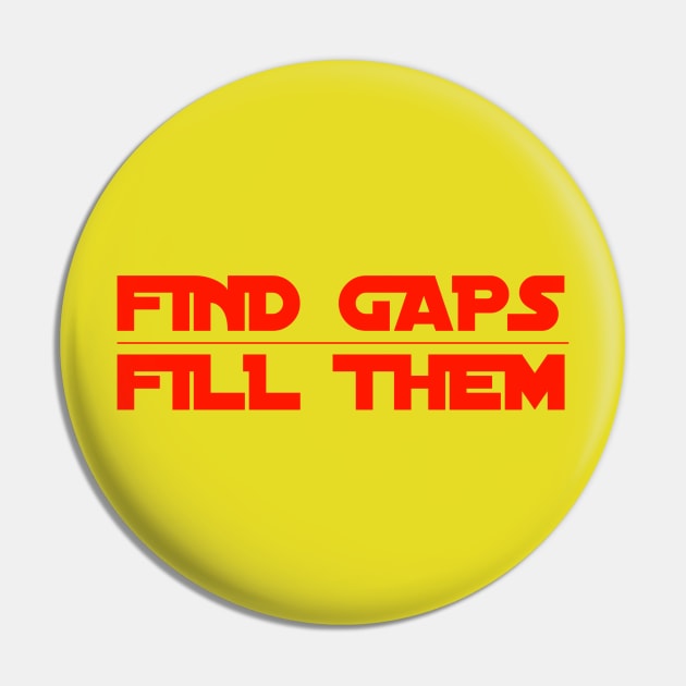 Find Gaps Fill Them Pin by Curator Nation