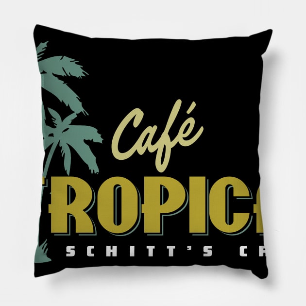 Cafe Tropical Pillow by MindsparkCreative