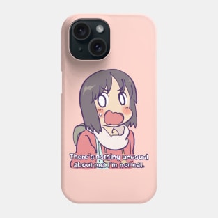 robot girl nano says that she is totally normal funny nichijou Phone Case