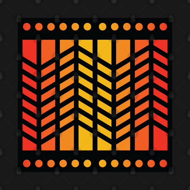 “Dimensional Extension” - V.4 Orange - (Geometric Art) (Dimensions) - Doc Labs by Doc Labs