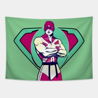 super hero of the green world Tapestry