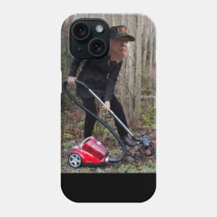 Trump is raking leaves to prevent forest fires Phone Case