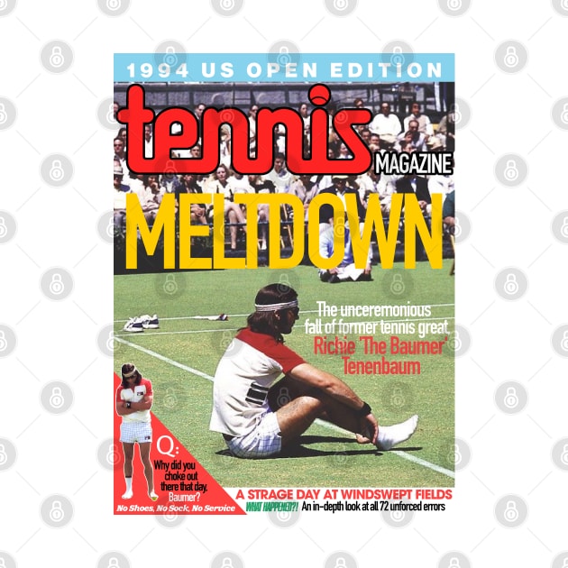 Richie 'The Baumer' Tenenbaum's Meltdown Magazine Cover by darklordpug