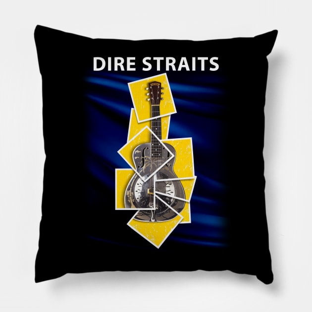 Dire Straits Sultans Of Swing The Very Best Of Dire Straits Album Pillow by BanyakMau