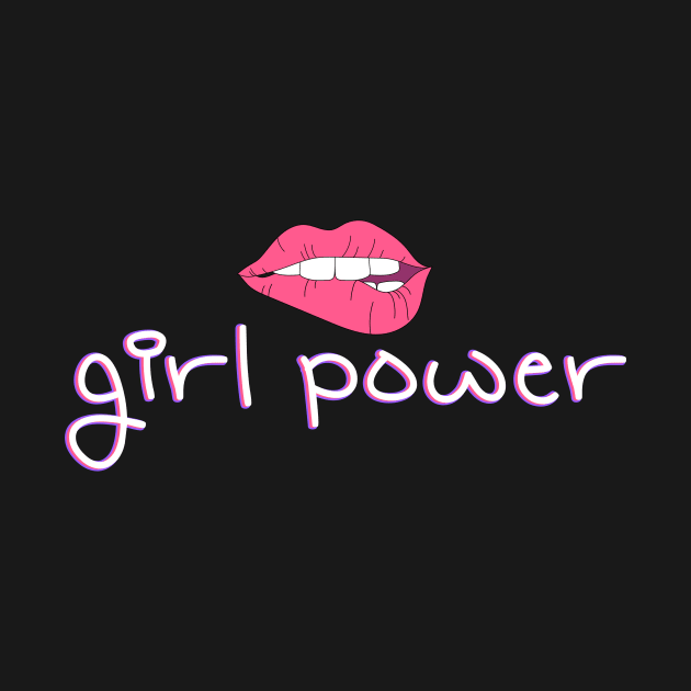 Girl Power Rose Lipstick Positive Slogan To Girl Empowerment by mangobanana