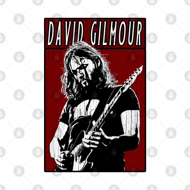 Vintage Retro David Gilmour by Projectup