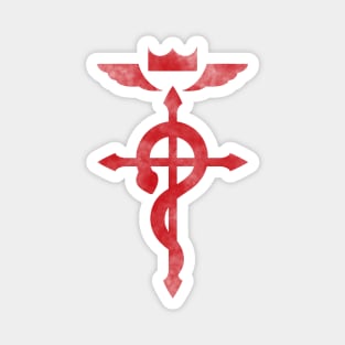 Fullmetal Alchemist logo red Magnet