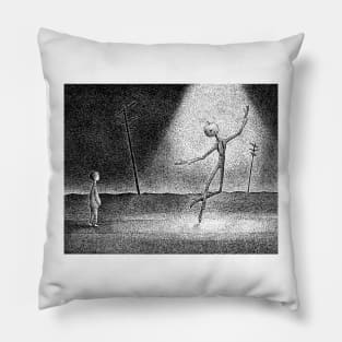 Dance of the Pumpkin-Head Pillow