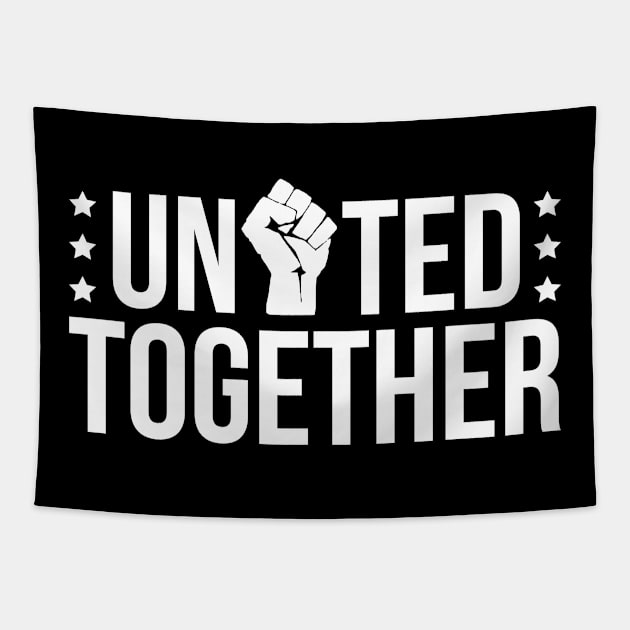 United Together, Black Lives Matter Tapestry by threefngrs